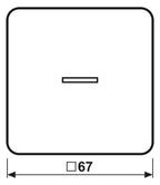 Jung CD590KO5TBR Wippe Symbol Tür m.Lichtleiter braun