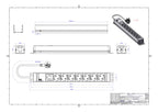 Bachmann 333.004 19" 1,5HE 7xSchuko weiß 1xÜSS Strom 2m Schuko