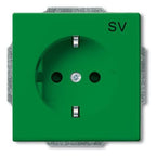BJ 20 EUCB-13-82-102 SCHUKO Steckdosen-Einsatz gn RAL6032 future