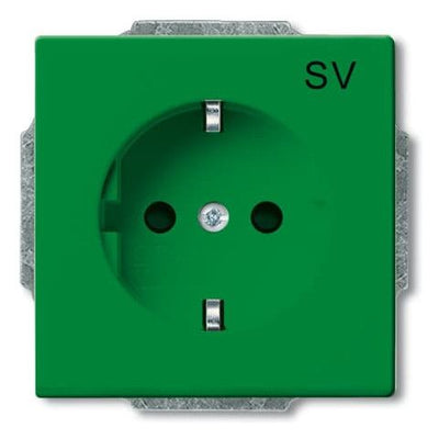 BJ 20 EUCB-13-82-102 SCHUKO Steckdosen-Einsatz gn RAL6032 future