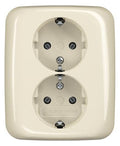 BJ 202 EUJ-212 Doppelsteckdose SCHUKO RAL1013