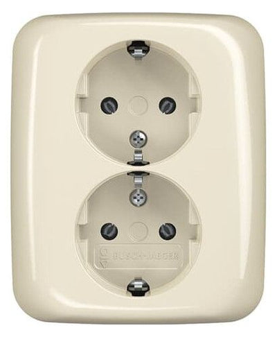 BJ 202 EUJ-212 Doppelsteckdose SCHUKO RAL1013