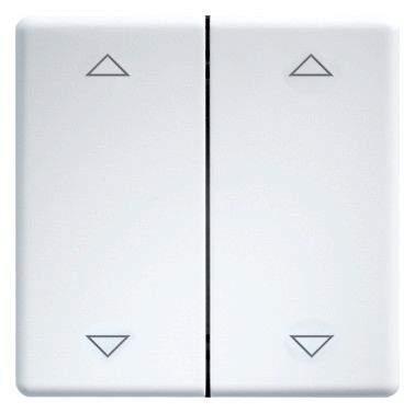 Eltako DW-FT55-rw+2P Doppelwippen 55er Design u.E-Design55 reinweiß 30000986