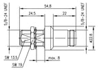 TEGA 100024250 N-Überspannungsableiter 50Ohm (F-F) Einbau 6GHz