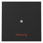 GIRA 3678005 Wippe KF+Heizung Ein/Aus System 55 Schwarz matt (lackiert)