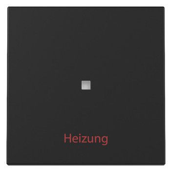 GIRA 3678005 Wippe KF+Heizung Ein/Aus System 55 Schwarz matt (lackiert)