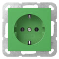 GIRA 4455107 SCHUKO-Steckdose System 55 Grün glänzend