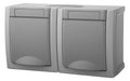 Panasonic 90591088-DE Pacific Schuko Steckdose 2-fach waagrecht FR-AP IP54
