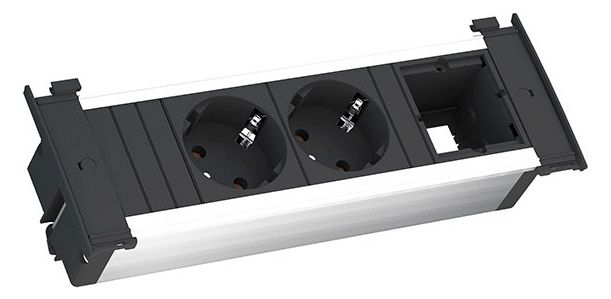 Bachmann 927.002 KAPSA 2xSchuko 1xABD Strom 2,0m Schuko