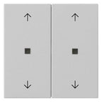 GIRA 5386015 Wippe 2fach Pfeile KF System 55 Grau matt (lackiert)