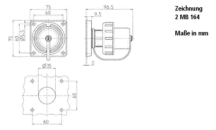 Mennekes 10852 Anbaustecker SCHUKO 16A2p+E 230V IP68,BL