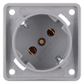 Berker 841852526 Steckdose SCHUKO 45° Integro grau matt