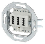 BJ 0242/04 TAE-Anschlussdose 2x6/6 NFF alpinweiss