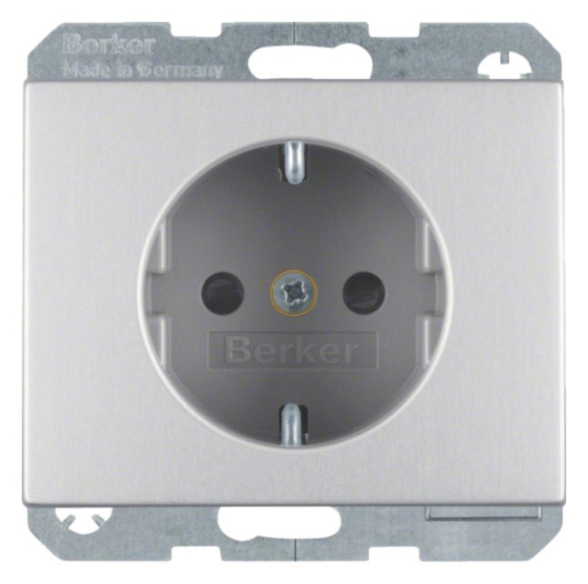 Berker 41357003 Steckdose SCHUKO m.erh.BS K.5 Alu