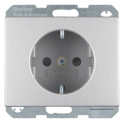 Berker 41357003 Steckdose SCHUKO m.erh.BS K.5 Alu