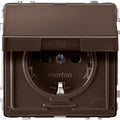 Mert MEG 2310-7215 SCHUKO-Steckdose BRS m.Klappdeckel StK dunkelbras. AQUADESIGN