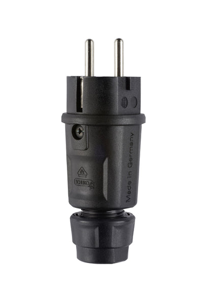 ABL 100000064 Hightech Stecker SCHUKO & fr-be Elamid schwarz IP54 Typ 1520