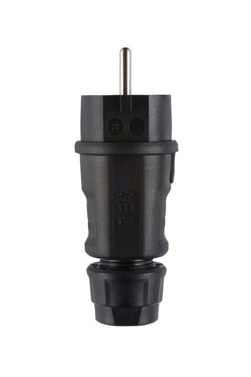 ABL 100000064 Hightech Stecker SCHUKO & fr-be Elamid schwarz IP54 Typ 1520
