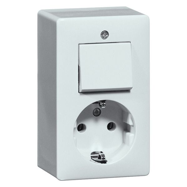 Peha H 6696 Kombination Wechselschalter u.Steckd.SCHUKO WH Ausf. NL 00275621