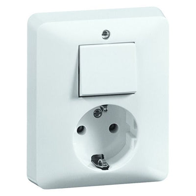 Peha H 80.6686.02 Kombi. Wechselschalter und Steckdose SCHUKO UP 00239721