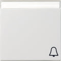 GIRA 067327 Wippe Symbol Klingel+BSF System 55 Reinweiß seidenmatt