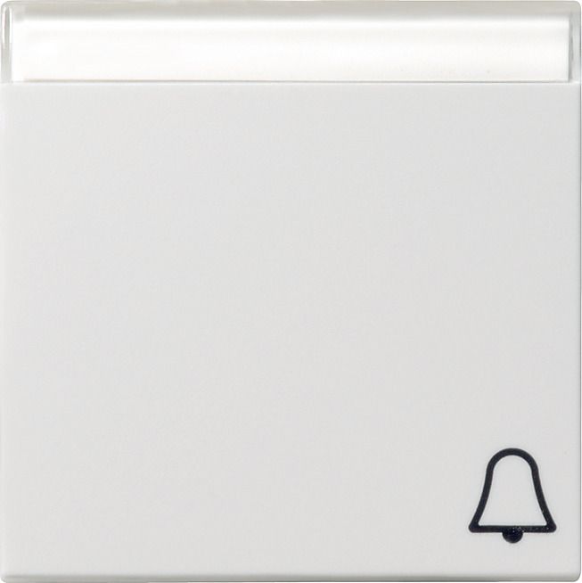 GIRA 067327 Wippe Symbol Klingel+BSF System 55 Reinweiß seidenmatt
