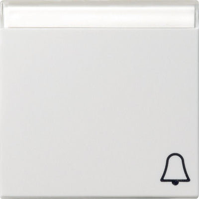 GIRA 067327 Wippe Symbol Klingel+BSF System 55 Reinweiß seidenmatt