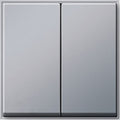 GIRA 029565 Wippe 2fach TX_44 WG UP Farbe Alu