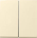GIRA 029501 Wippe 2fach System 55 Cremeweiß glänzend