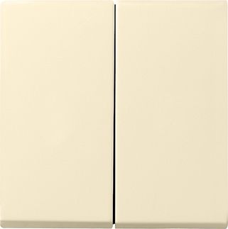 GIRA 029501 Wippe 2fach System 55 Cremeweiß glänzend