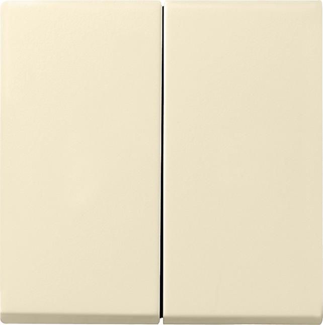 GIRA 029501 Wippe 2fach System 55 Cremeweiß glänzend