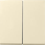 GIRA 029501 Wippe 2fach System 55 Cremeweiß glänzend