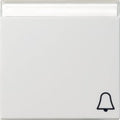 GIRA 067303 Wippe Symbol Klingel+BSF System 55 Reinweiß glänzend