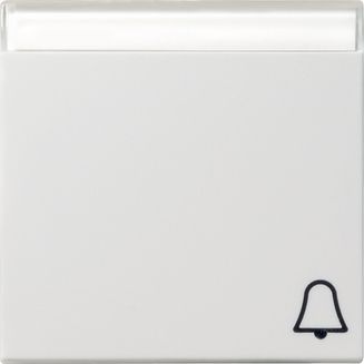 GIRA 067303 Wippe Symbol Klingel+BSF System 55 Reinweiß glänzend