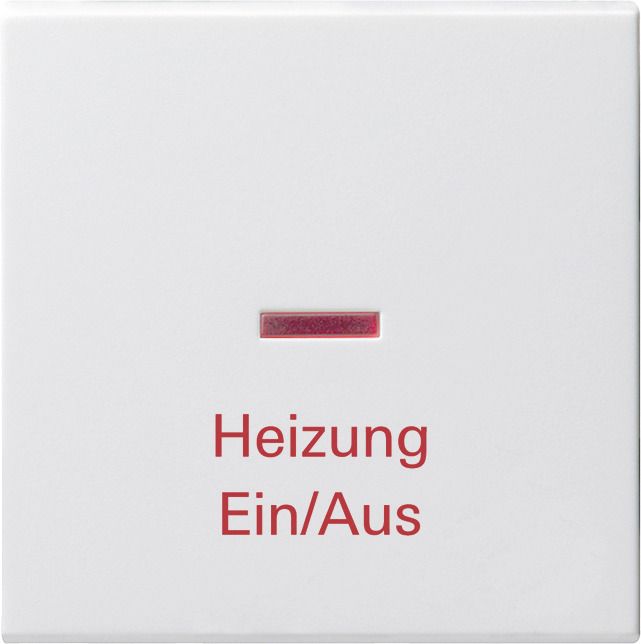 GIRA 067803 Wippe KF+ Heizung Ein/Aus System 55 Reinweiß glänzend