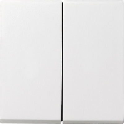 GIRA 029527 Wippe 2fach System 55 Reinweiß seidenmatt