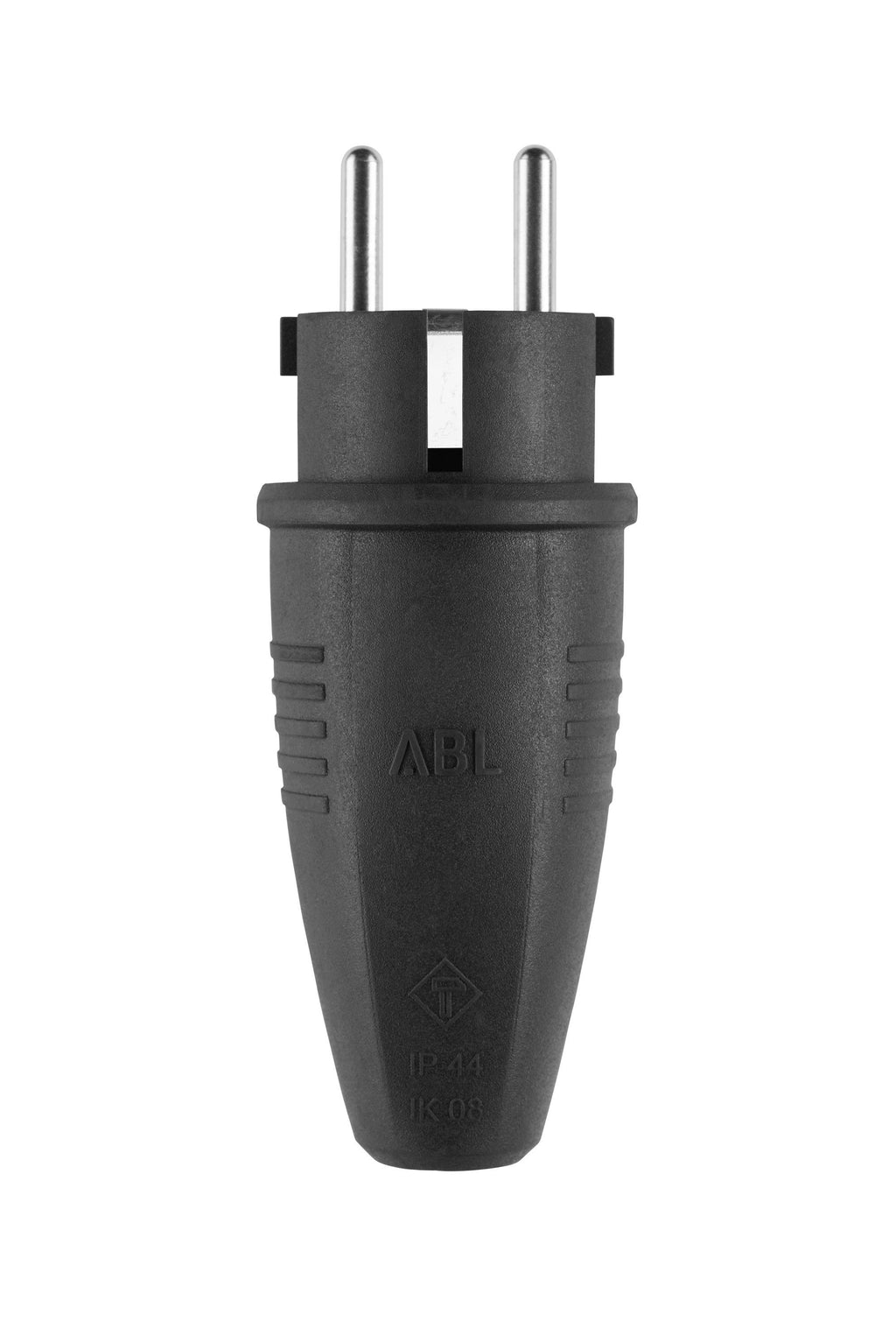 ABL 100000039 Original Stecker SCHUKO & fr-be Gummi (TPE) schwarz IP44 Typ 1506